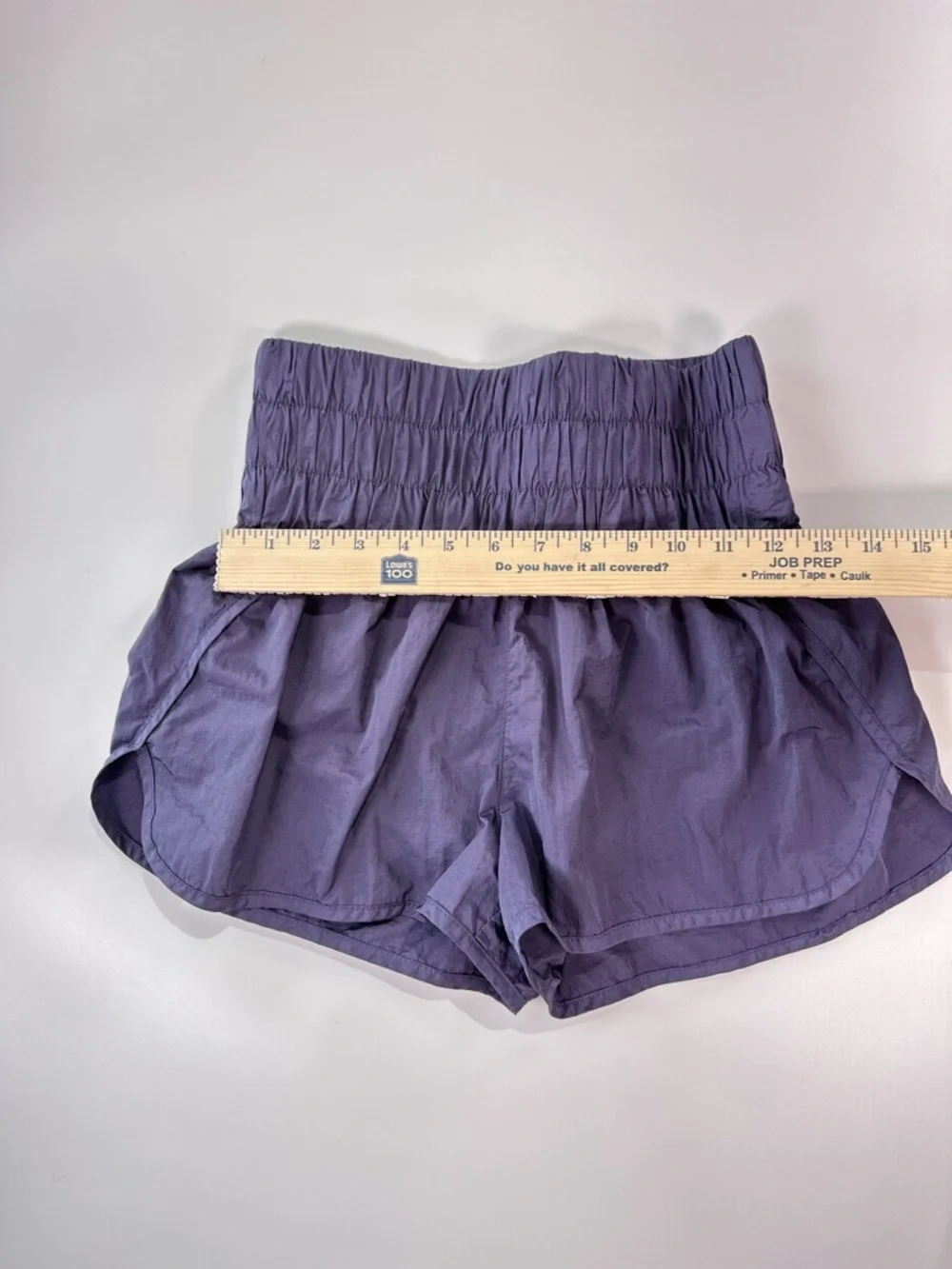 FP Movement by Free People Lavender High-Waist Ruched Athletic Shorts - Picture 9 of 10